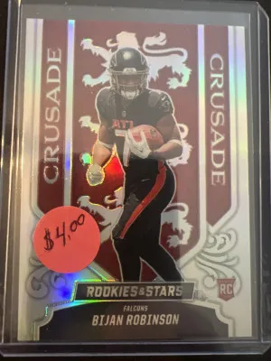 2023 Rookies & Stars Bijan Robinson Crusade front