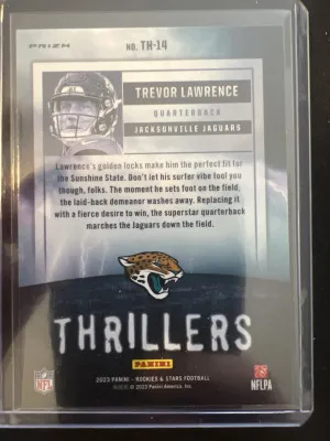 2023 Rookies & Stars Trevor Lawrence Thrillers back