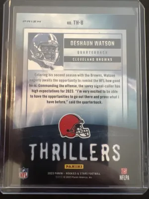 2023 Rookies & Stars Deshaun Watson Thrillers back