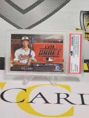 2022 Bowman Draft Jackson Holliday Draft Night PSA Gem-Mint 10 front