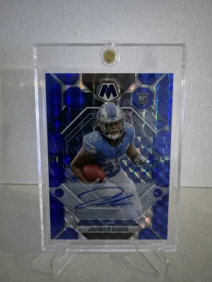 2023 Mosaic Jahmyr Gibbs RC Auto /75 front