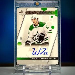 Wyatt Johnston 2022-23 SP Authentic Future Watch Auto 376/999 back