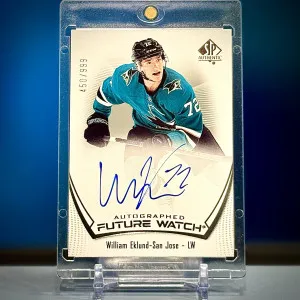 William Eklund 2021-22 SP Authentic Future Watch Auto 450/999 back