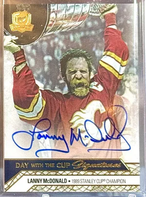 Lanny McDonald 2020-21 The Cup Day with the Cup Signatures Auto front