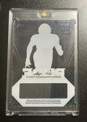 2021 Leaf Ultimate Draft Nico Collins Pure Talent Auto /25 back