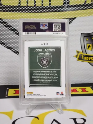 2023 Donruss Josh Jacobs Downtown PSA Gem-Mint 10! back