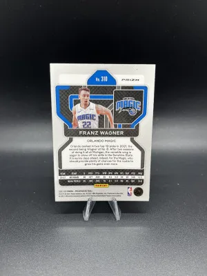 2021-22 Prizm Franz Wagner Orange Cracked Ice RC back