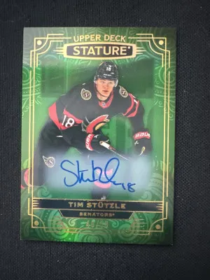 2022-23 Stature Tim Stutzle Auto /50 Senators front