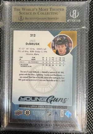 Jake DeBrusk Young Guns BGS
9.5 back