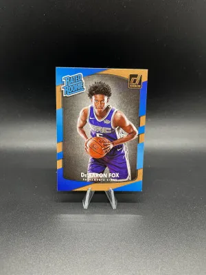 2017-18 Donruss Rated Rookie De’Aaron Fox front