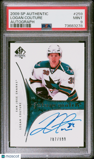 2009 SP Authentic Logan Couture #259 PSA 9 front