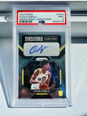OCHAI AGBAJI 2022 PANINI PRIZM SENSATIONAL SIGNATURES AUTO RC front