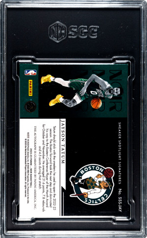2022-23 Panini Noir Jayson Tatum #SSS-JAY SGC 8 back
