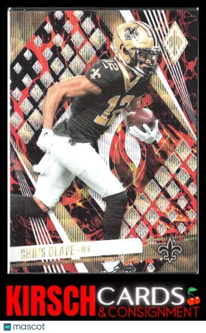 Chris Olave 2023 Panini Phoenix #69b Lava #/150 New Orleans Saints front