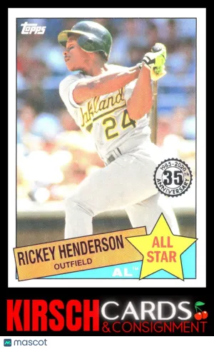 Rickey Henderson 2020 Topps #85AS-6 1985 Topps 35th Anniversary All-Stars front