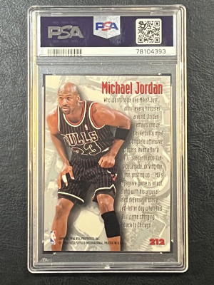 1995 Metal Jordan 212 PSA 9 back