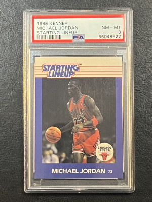 1988 Kenner Starting Lineup Jordan PSA 8 front