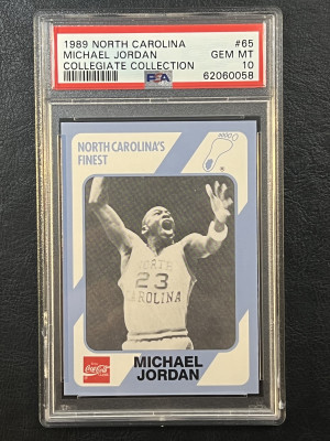 1989 North Carolina Collegiate Collection Jordan PSA 10 front