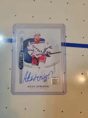 2020-21 SP Authentic Future Watch auto Alexis Lafreniere /999 front