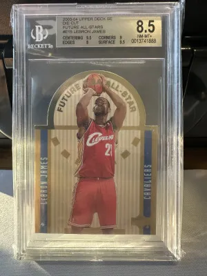 2003-04 UD SE Die Cut Lebron James Rookie front