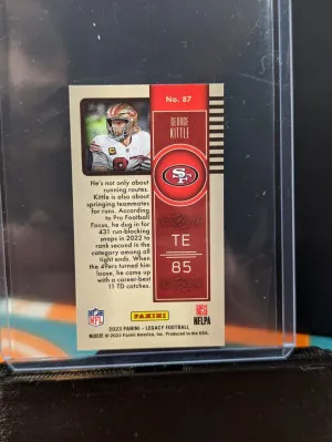 2023 Legacy George Kittle Premium Edition Mini Silver #87 San Francisco 49ers back