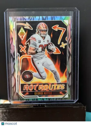 2022 Panini Phoenix George Kittle Hot Routes Silver San Francisco 49ERS front