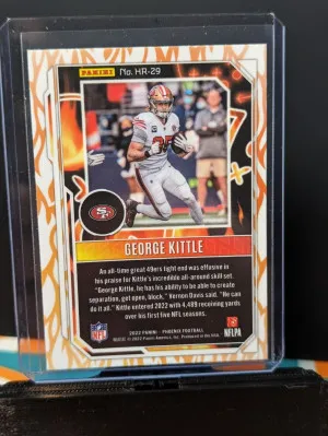 2022 Panini Phoenix George Kittle Hot Routes Silver San Francisco 49ERS back