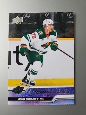 2023-24 Upper Deck Series 2 Hockey Young Guns Nick Swaney #458 front