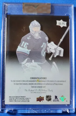 Philipp Grubauer Black Amber Auto back