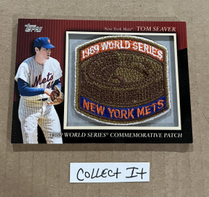 Tom Seaver 2010 Topps WS Commemorative Patch Card # MCP75 front