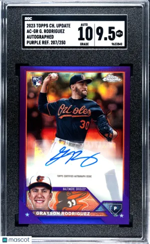 2023 Topps Chrome Update Grayson Rodriguez #AC-GR SGC 9.5 front
