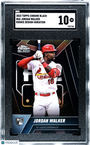 2023 Topps Chrome Black Jordan Walker #65 SGC 10 front