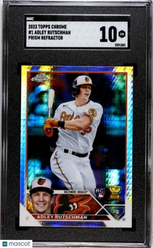 2023 Topps Chrome Adley Rutschman #1 SGC 10 front