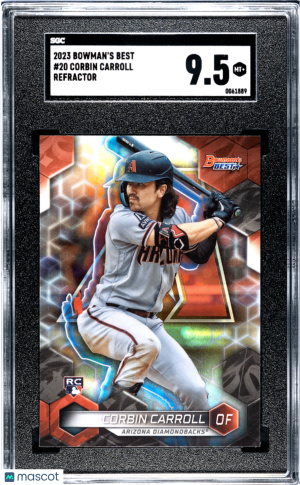 2023 Bowman's Best Corbin Carroll #20 Rookie SGC 9.5 front