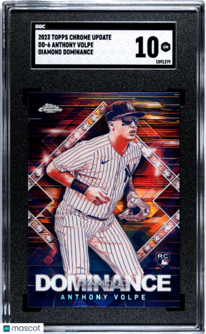 2023 Topps Chrome Update Anthony Volpe #DD-6 SGC 10 front