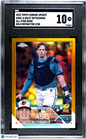 2023 Topps Chrome Update Adley Rutschman #ASGC-8 /50 SGC 10 front