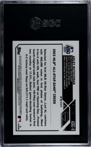 2023 Topps Chrome Update Adley Rutschman #ASGC-8 /50 SGC 10 back