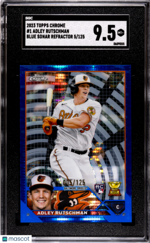 2023 Topps Chrome Adley Rutschman #1 Rookies SGC 9.5 Baltimore Orioles front