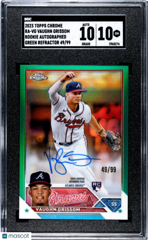 2023 Topps Chrome Vaughn Grissom #RA-VG /99 SGC 10 Atlanta Braves front