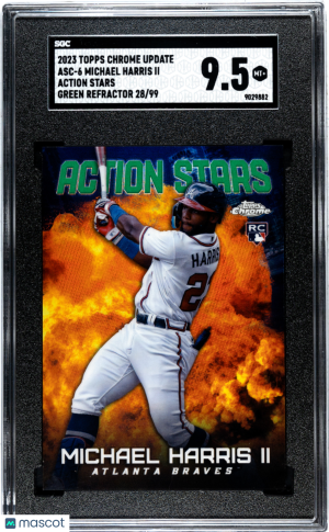 2023 Topps Chrome Update Michael Harris II #ASC-6 /99 SGC 9.5 Atlanta Braves front