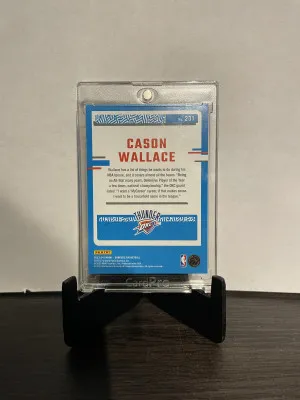 Cason Wallace Orange Laser Rookie /125 back