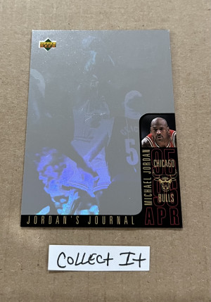 Michael Jordan 1996-97 Upper Deck Jordan’s Journal Card # J6 front