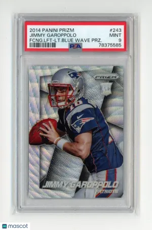 2014 Panini Prizm JIMMY GAROPPOLO Rookie RC SILVER WAVE #/99 #243 - PSA 9 MINT front