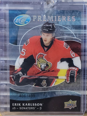 2009-10 Upper Deck Ice Premieres 486/499 Erik Karlsson Rookie #160 front