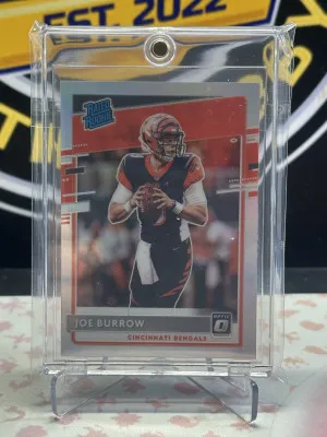 Joe Burrow Optic Rated Rookie Holo front