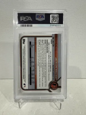 2022 Bowman 1st Jackson Holliday Refractor PSA 10 back
