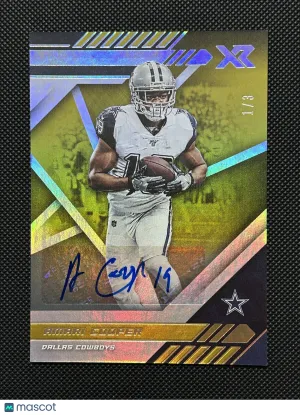 Amari Cooper 2020 Panini XR Auto Gold /3 #95 Cowboys Browns NFL front