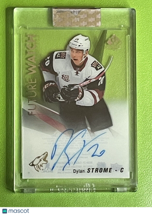 2020-21 UD Clear Cut Dylan Strome Auto SP Authentic Future Watch Rookie 20/21 RC front