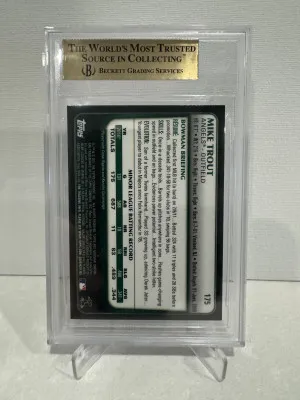 2011 Bowman Chrome Mike Trout BGS 9.5 back