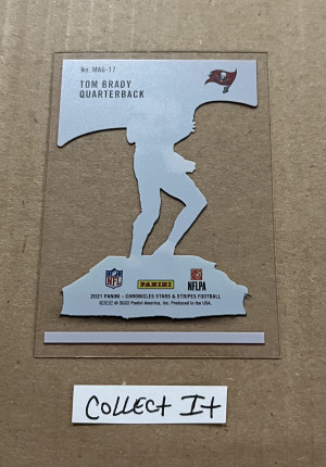 Tom Brady 2021 Chronicles Stars & Stripes Card # MAG-17 back